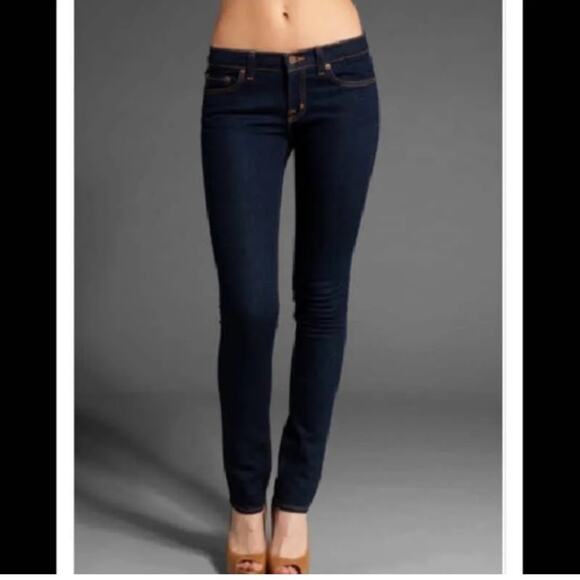 Dark Wash Skinny Jeans Size 26 J Brand Pencil Leg Style Low rise - Picture 2 of 8